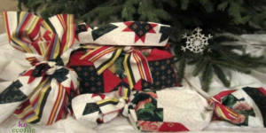 Read more about the article HOW TO MAKE ‘NO SEW’ FABRIC GIFT BAGS AND WRAP!