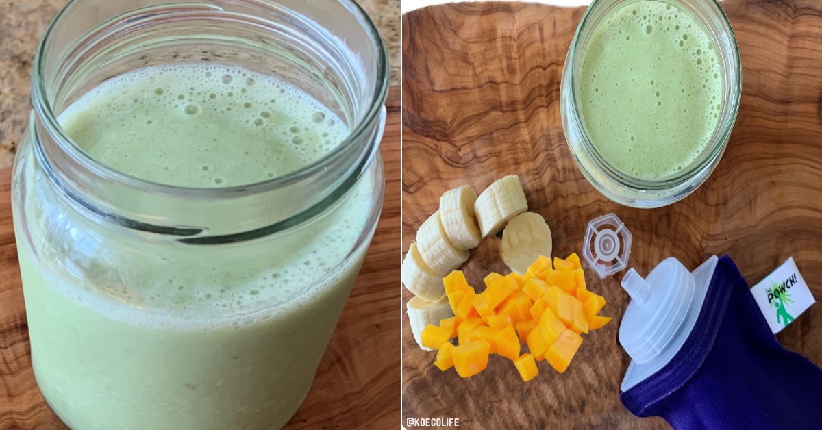 You are currently viewing MANGO, AVOCADO, BANANA GREEN SMOOTHIE